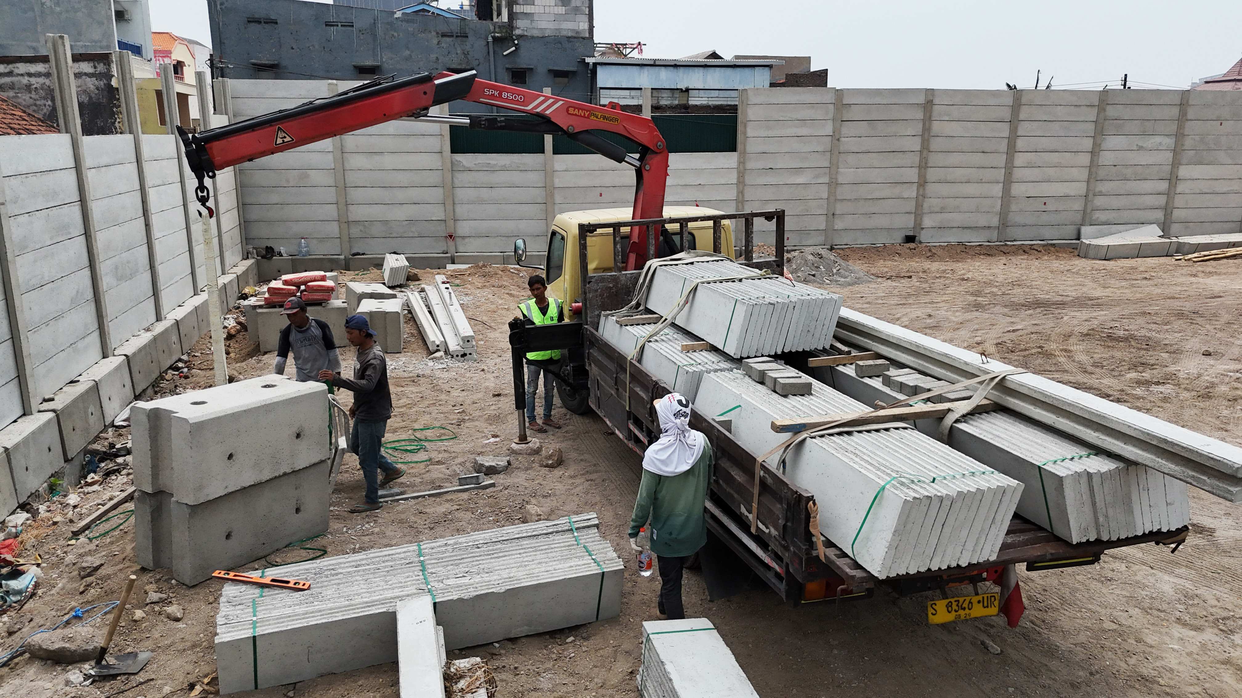 Panel Beton dan Foundation Block - Jemursari Surabaya