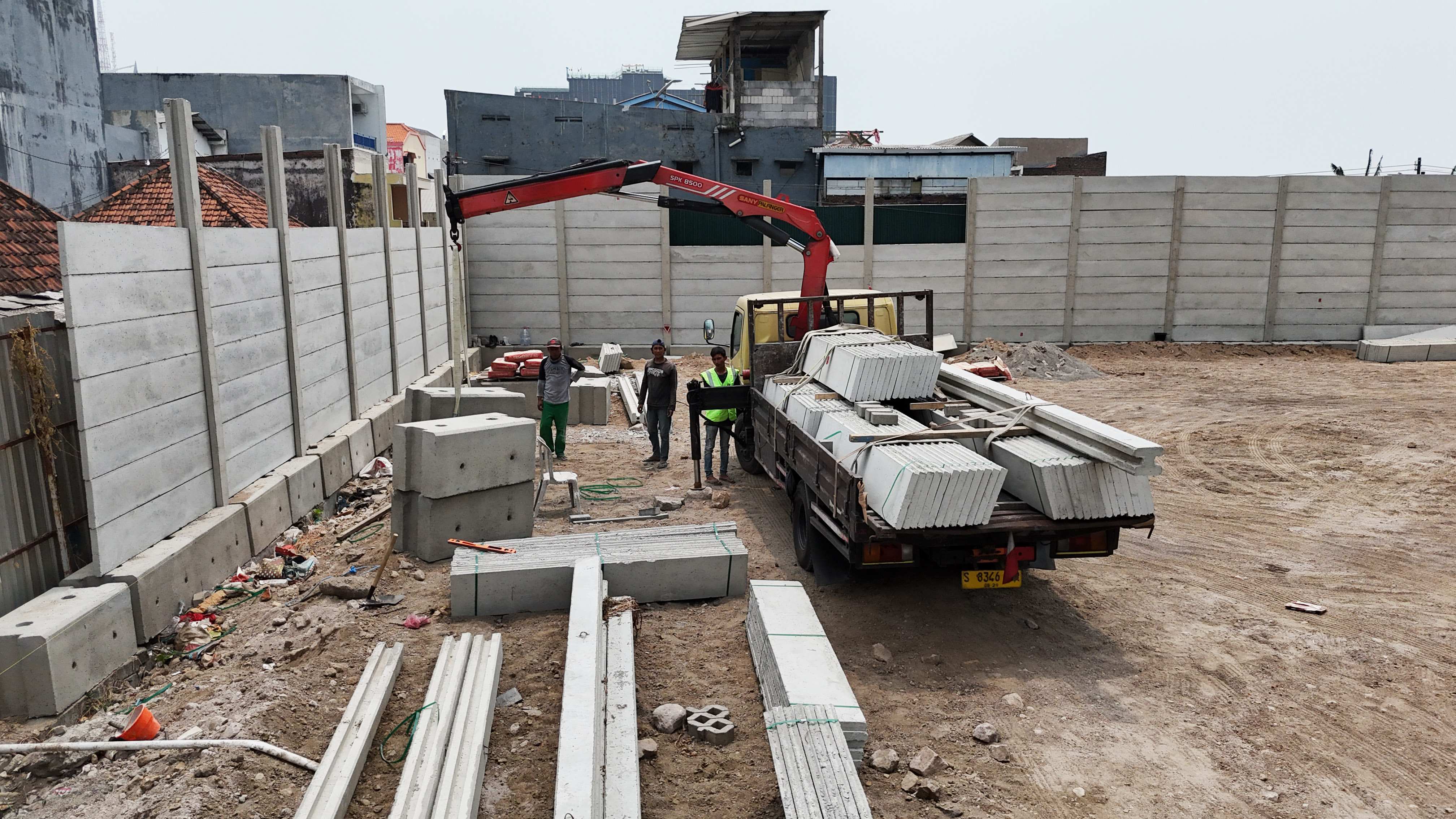 Panel Beton dan Foundation Block - Jemursari Surabaya